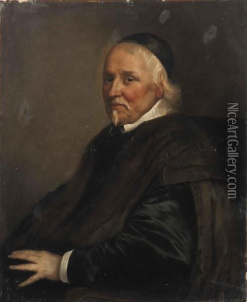 Portrait Of A Cleric Oil Painting - Philippe de Champaigne