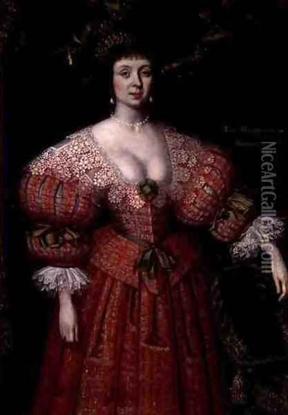 Portrait of Jane Marchioness of Winchester Oil Painting - Gilbert Jackson