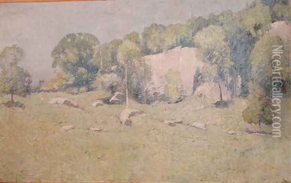 Godwin's Ridge, Greenwich, Connecticut, 1912 Oil Painting - Emil Carlsen
