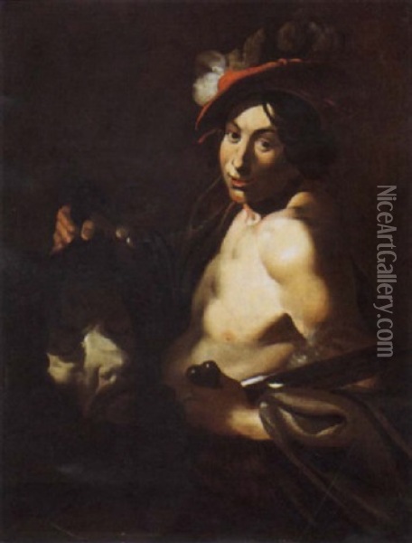 Davide E Golia Oil Painting -  Caravaggio