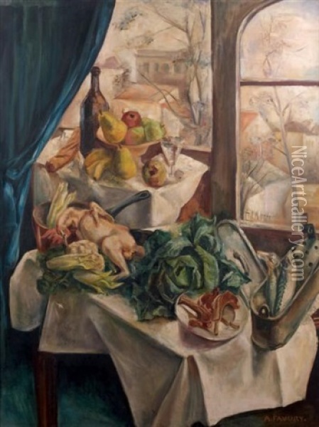 Nature Morte Oil Painting - Andre Favory