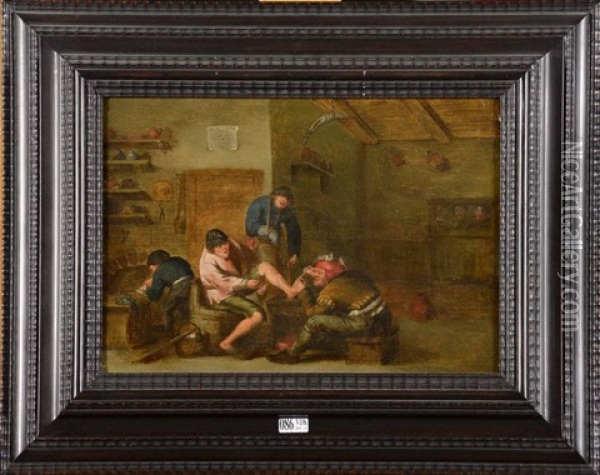 Le Toucher Oil Painting - Adriaen Jansz van Ostade