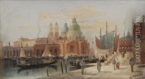 Santa Maria Della Salute, 
Venice Thegrand Canal, 
Venice Two Oil Painting - Karl Kaufmann