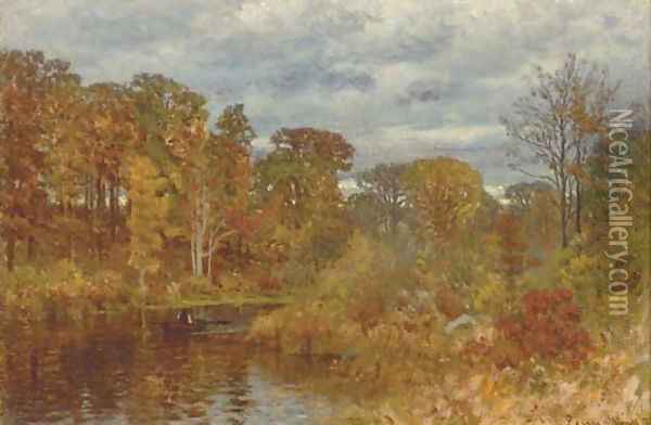 On The Neponset River Oil Painting - John Joseph Enneking