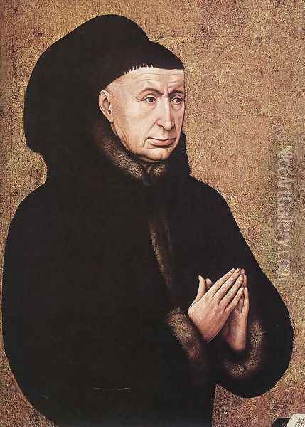 Portrait of Nicolas Rolin Oil Painting - Rogier van der Weyden