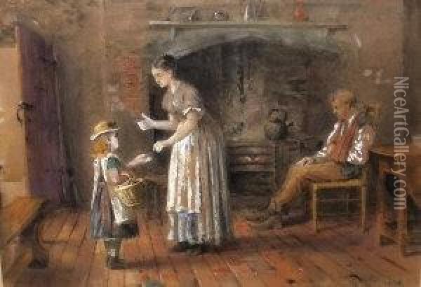 And Don Oil Painting - George Goodwin Kilburne