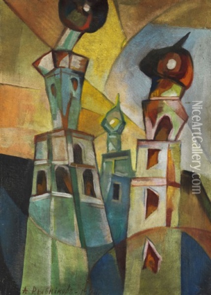 Glockenturm Iwan Der Grosse Oil Painting - Aleksey Rybnikov