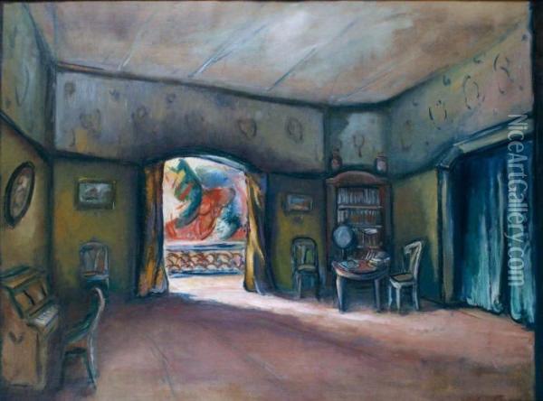 Scene D'interieur Oil Painting - Emile-Othon Friesz