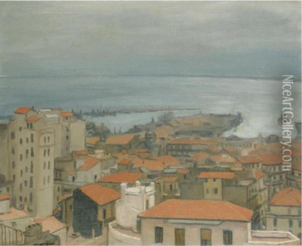 Alger, Vue De Mustapha, Pluie Oil Painting - Albert Marquet