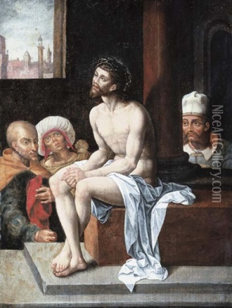 The Mocking Of Christ Oil Painting - Jan Gossaert