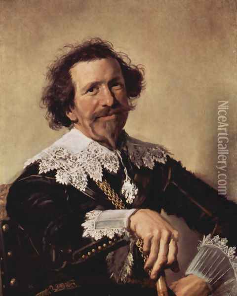 Portrait of Pieter van den Broecke Oil Painting - Frans Hals