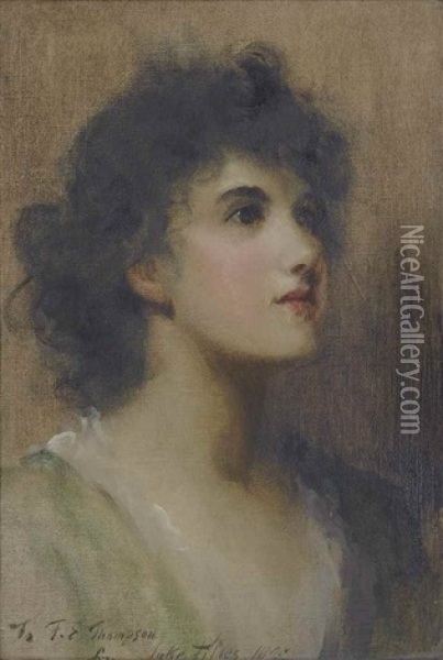 A Reverie Oil Painting - Sir Samuel Luke Fildes