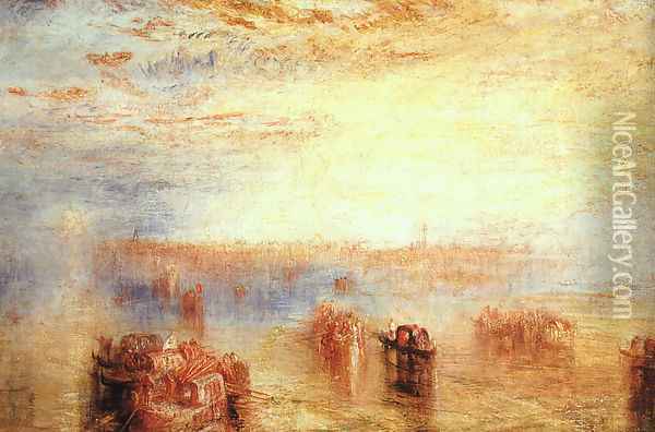 Approach to Venice 1843 Oil Painting - Joseph Mallord William Turner