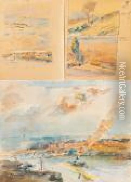 Carnet De Comptes Et De Notes D'albert Lebourg Pour L'annee 1920-1921 Oil Painting - Albert Lebourg