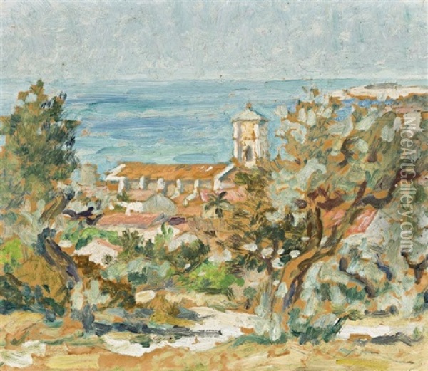 South Of France Oil Painting - Rupert Bunny