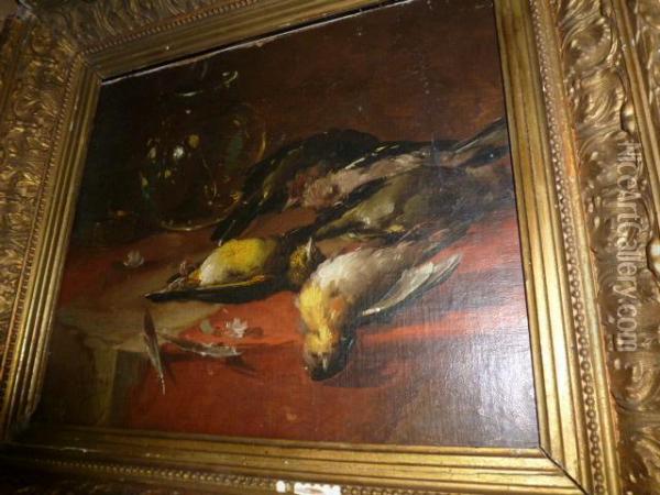 Nature Morte Aux Perdraux Oil Painting - Giovanni Calvini