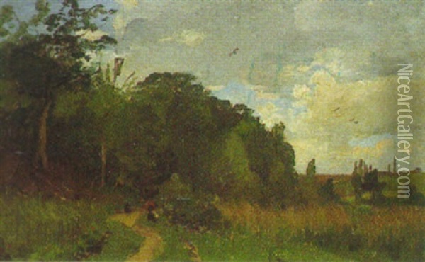 Moorlandschaft Oil Painting - Gilbert Von Canal
