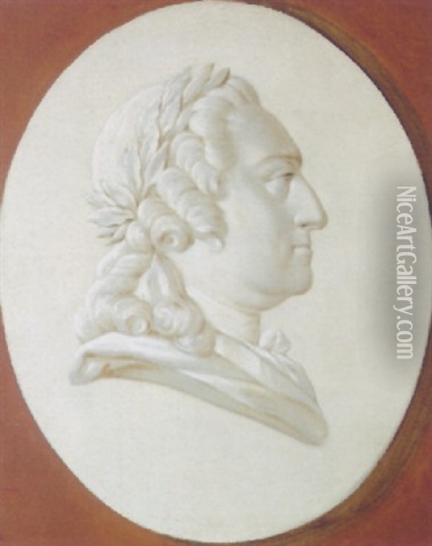 Portrait Of King Louis Xv Oil Painting - Henri Horace Roland de la Porte