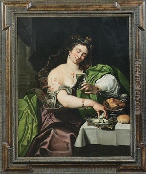 L'allegoria Della Ricchezza Oil Painting - Abraham Janssens