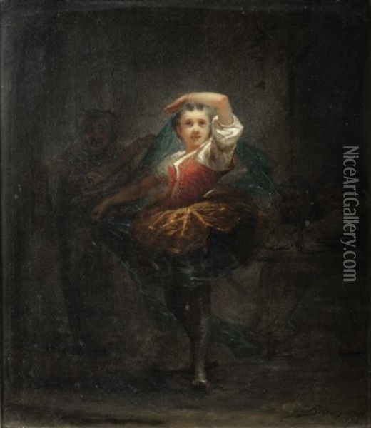 Petite Danseuse Oil Painting - Wilfrid Constant Beauquesne