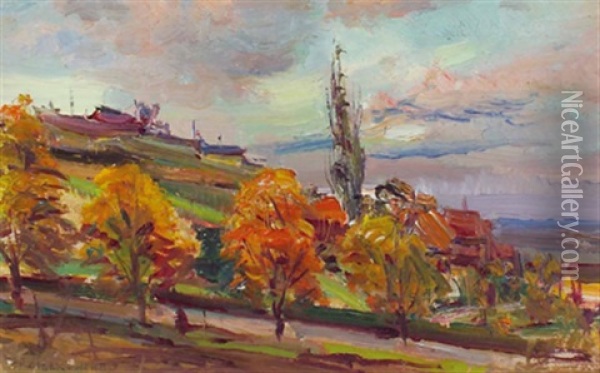 Herbststimmung Oil Painting - Carl Kaiser-Herbst