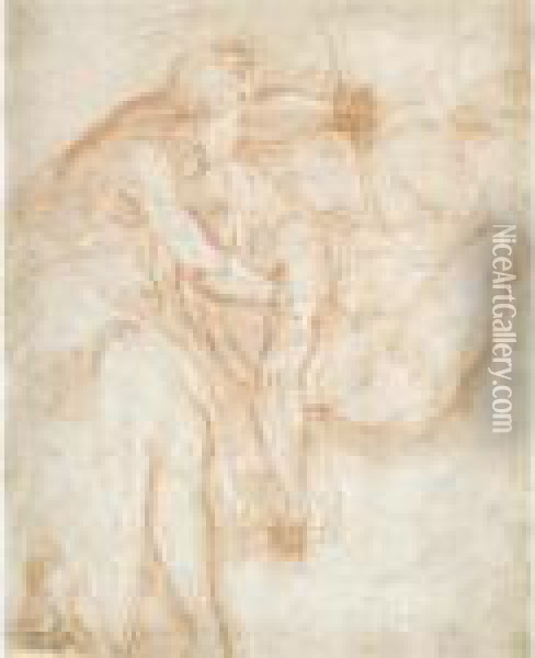 The Entombment Of Christ Oil Painting - Girolamo Francesco Maria Mazzola (Parmigianino)