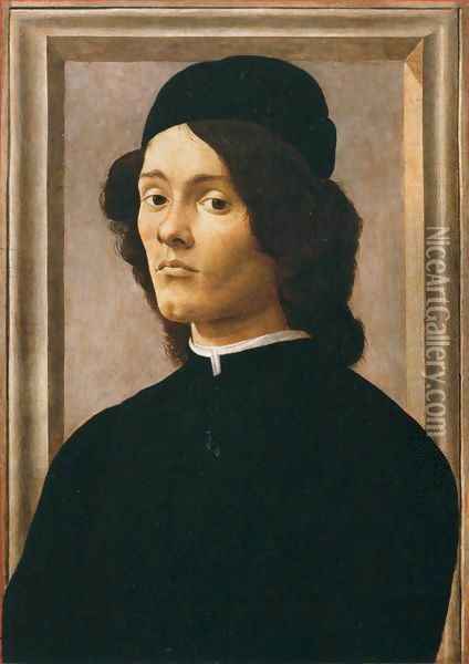 Portrait of a Youth Oil Painting - Sandro Botticelli