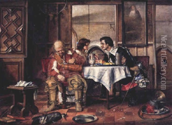 The Dinner Party Oil Painting - Matthew James Lawless