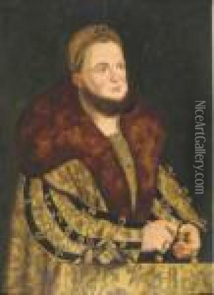 Portrait Of The Elector Frederick Iii Oil Painting - Lucas The Elder Cranach
