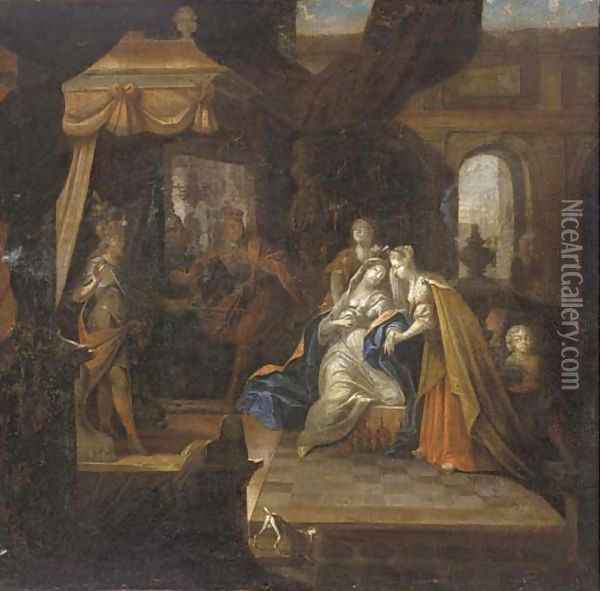 Esther and Ahasuerus Oil Painting - Gerard de Lairesse