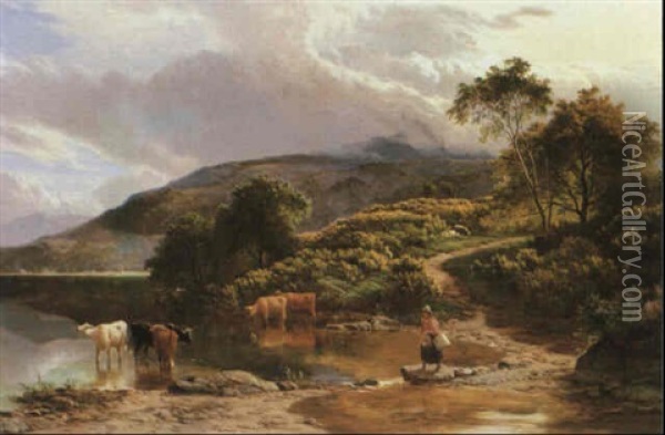 A Threat Of Rain Oil Painting - Sidney Richard Percy