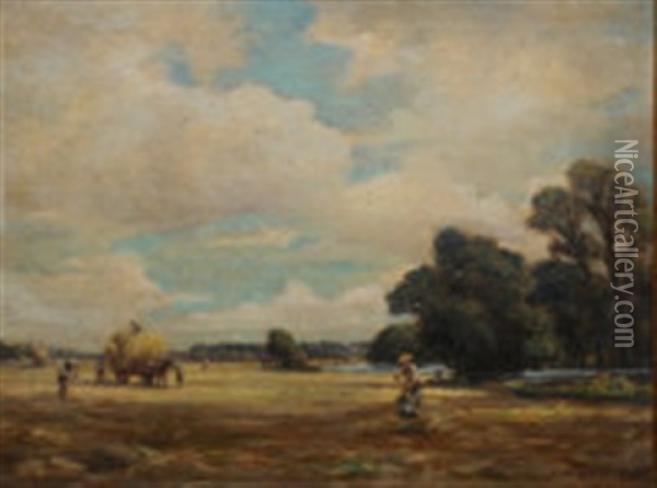Harvesting (haymaking) Oil Painting - William Kay Blacklock