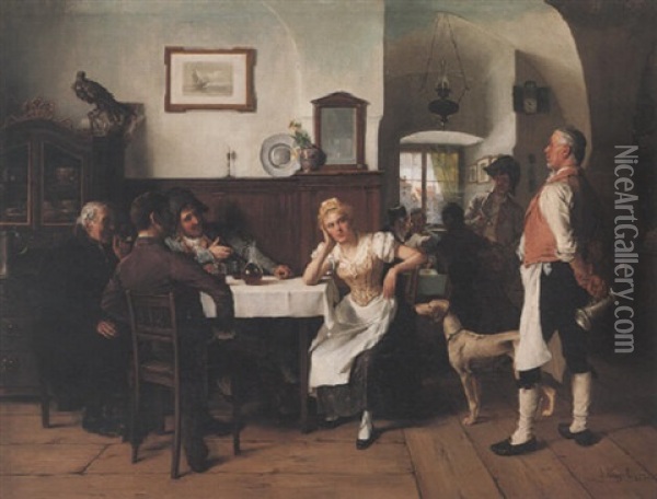 Der Trotzkopf Oil Painting - Josef Kinzel