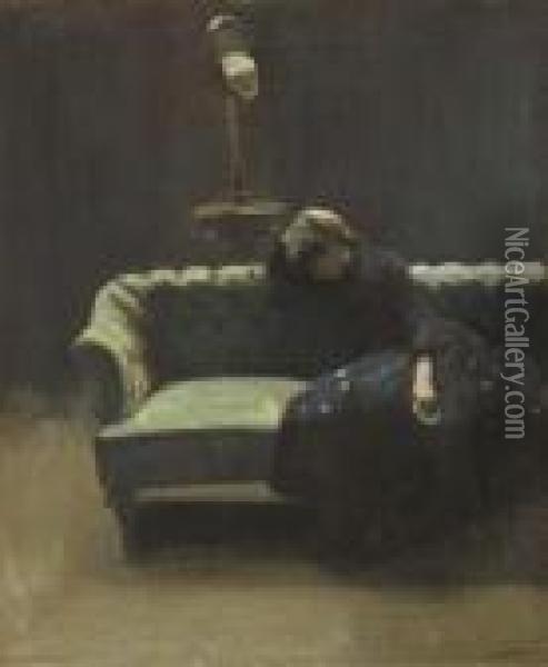 The Acting Manager Or Rehearsal: The End Of The Act Oil Painting - Walter Richard Sickert