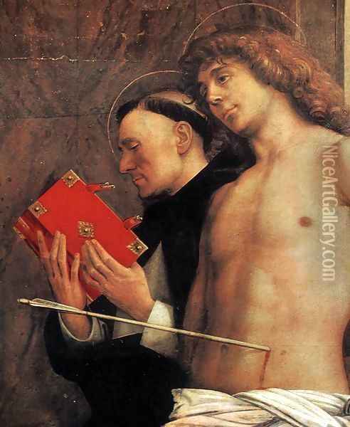San Giobbe Altarpiece (detail) 4 Oil Painting - Giovanni Bellini