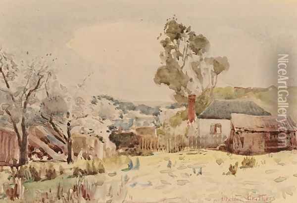 Farmyard Oil Painting - Walter Withers