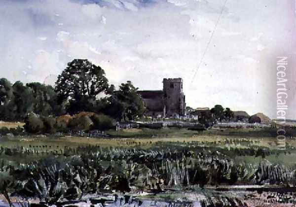 Lyminster Church, near Arundel Oil Painting - Thomas Collier