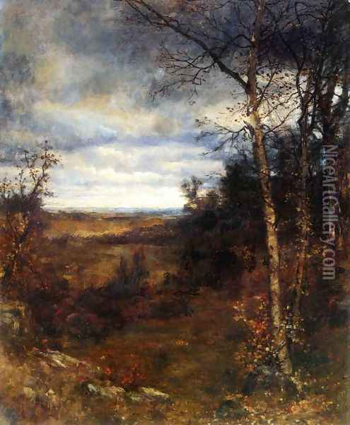 Fall Landscape Oil Painting - Jervis McEntee