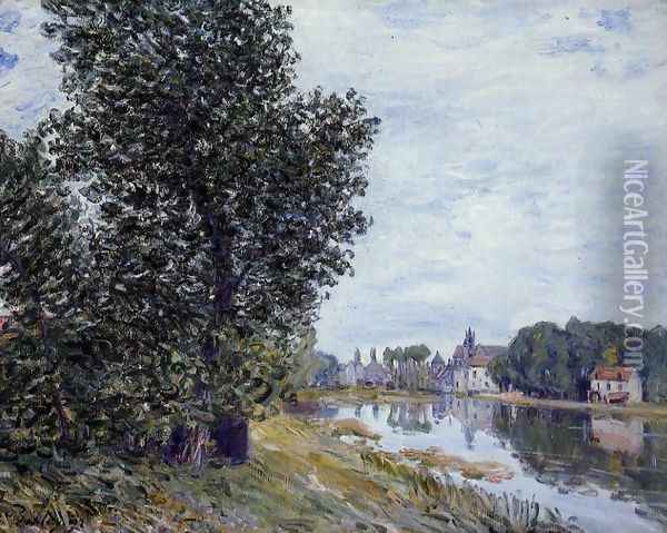 At Moret-sur-Loing Oil Painting - Alfred Sisley