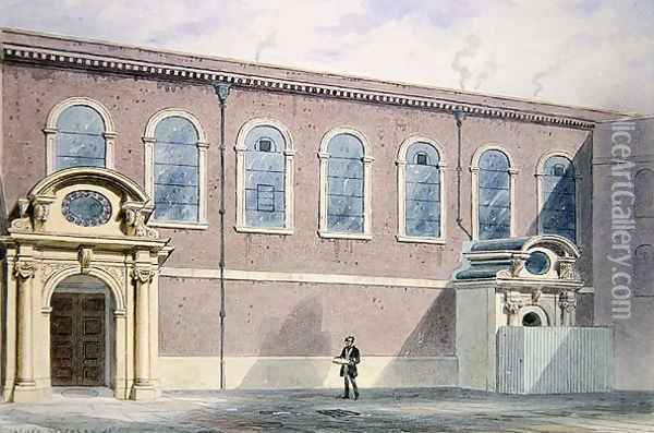 Haberdashers Hall, 1852 Oil Painting - Thomas Hosmer Shepherd