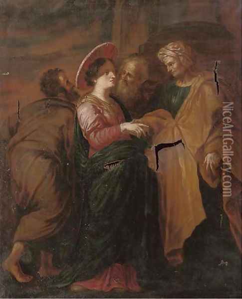 The Visitation Oil Painting - Sir Peter Paul Rubens