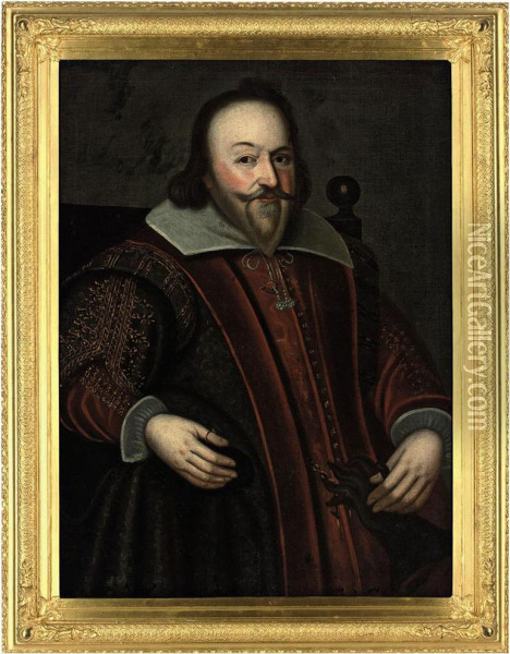 Portrait Of A Gentleman Oil Painting - Marcus Ii Gerards