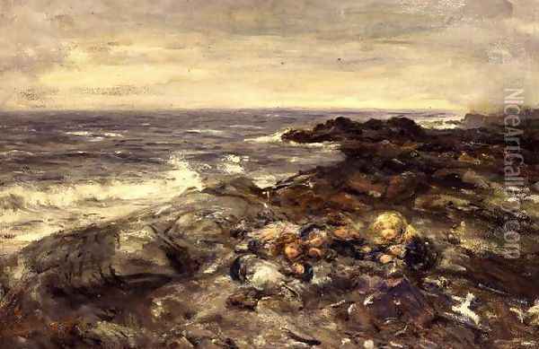 Flotsam and Jetsam Oil Painting - William McTaggart