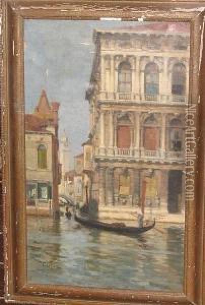 Venice Oil Painting - Carlo Cressini