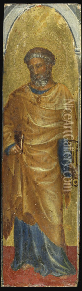 Saint Peter Oil Painting - Gentile Da Fabriano