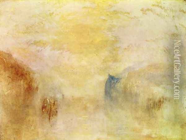 Sunrise Between Two Headlands Oil Painting - Joseph Mallord William Turner