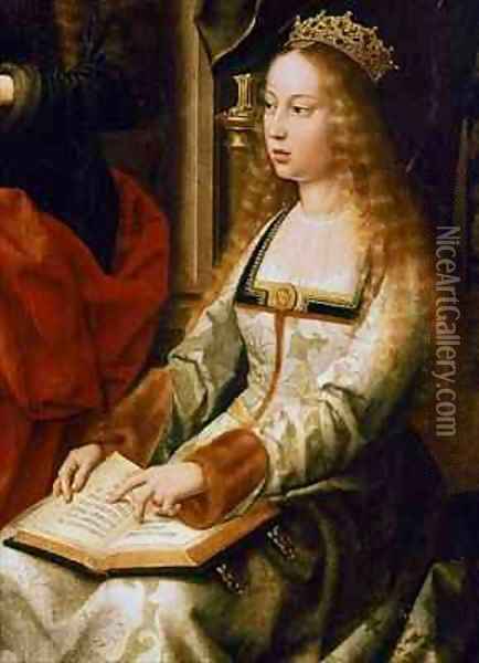 Isabella I of Castile Oil Painting - Gerard David