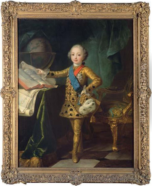Portrait Du Comte D'artois Enfant Oil Painting - Jean Martial Fredou