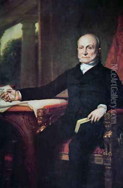 John Quincy Adams 1767-1848 Oil Painting - George Peter Alexander Healy