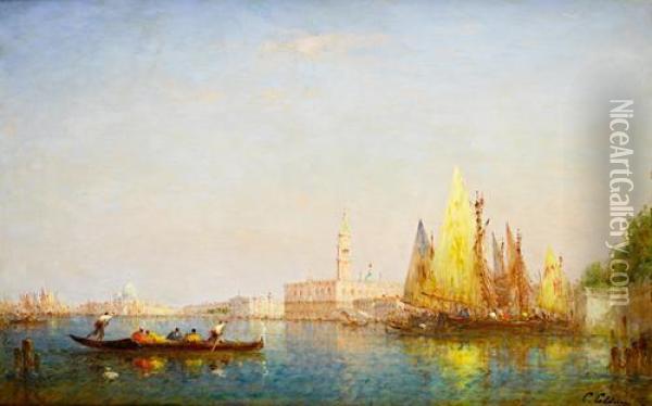 Venice Oil Painting - Charles Clement Calderon